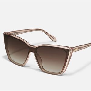 Quay Australia Confidential Sunglasses- Doe Frame/Brown Lens